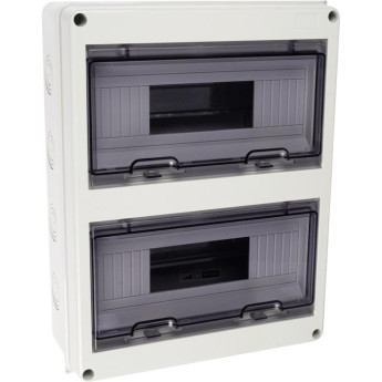 Бокс модульный JAZZWAY PRO 5072145 PDB/W 4024 GR (ЩРН-ПГ-24) IP65 пластик накладной